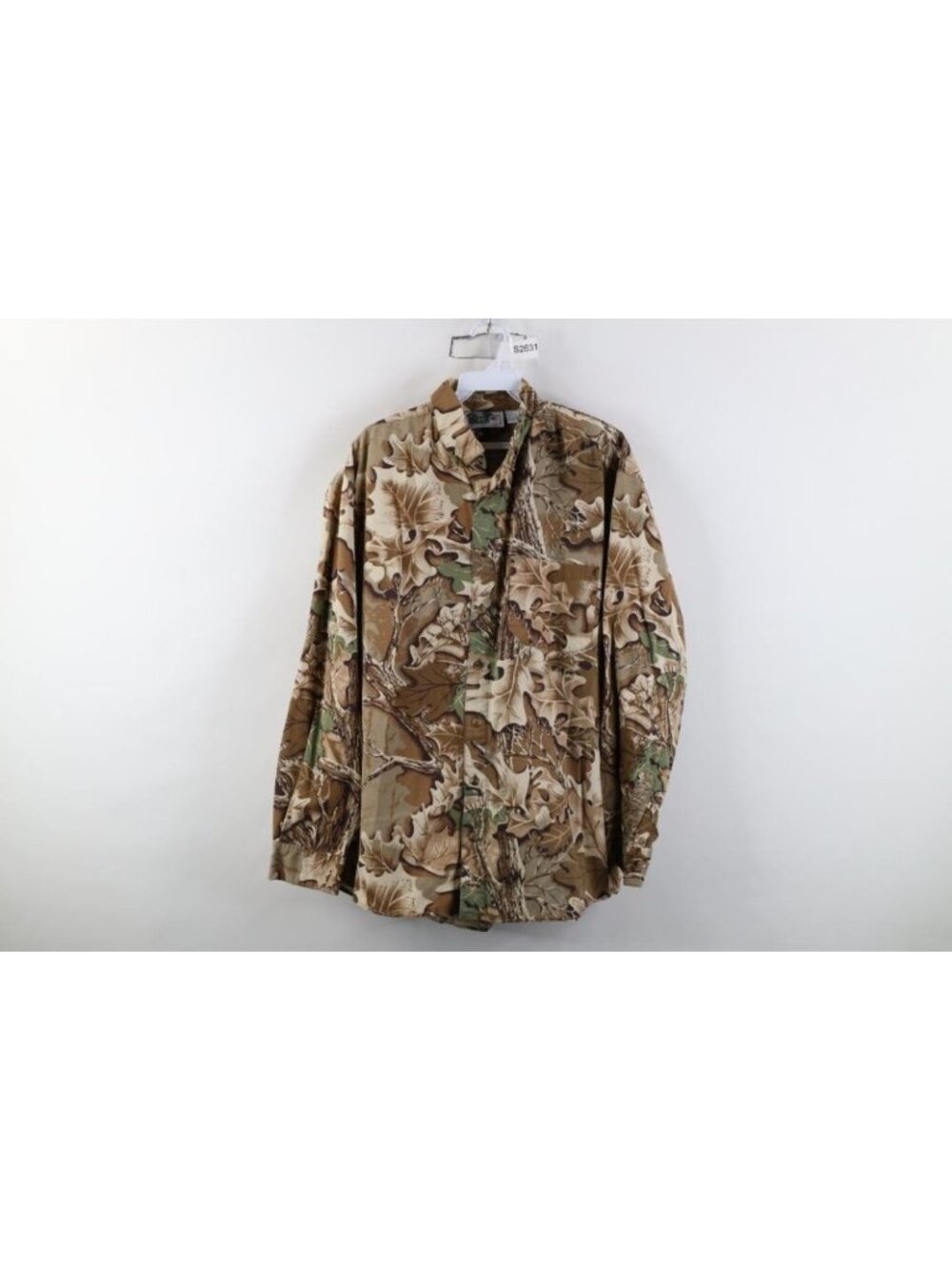 Vintage 90s Streetwear Mens Large Camouflage Collared Button Down Shirt Hunting